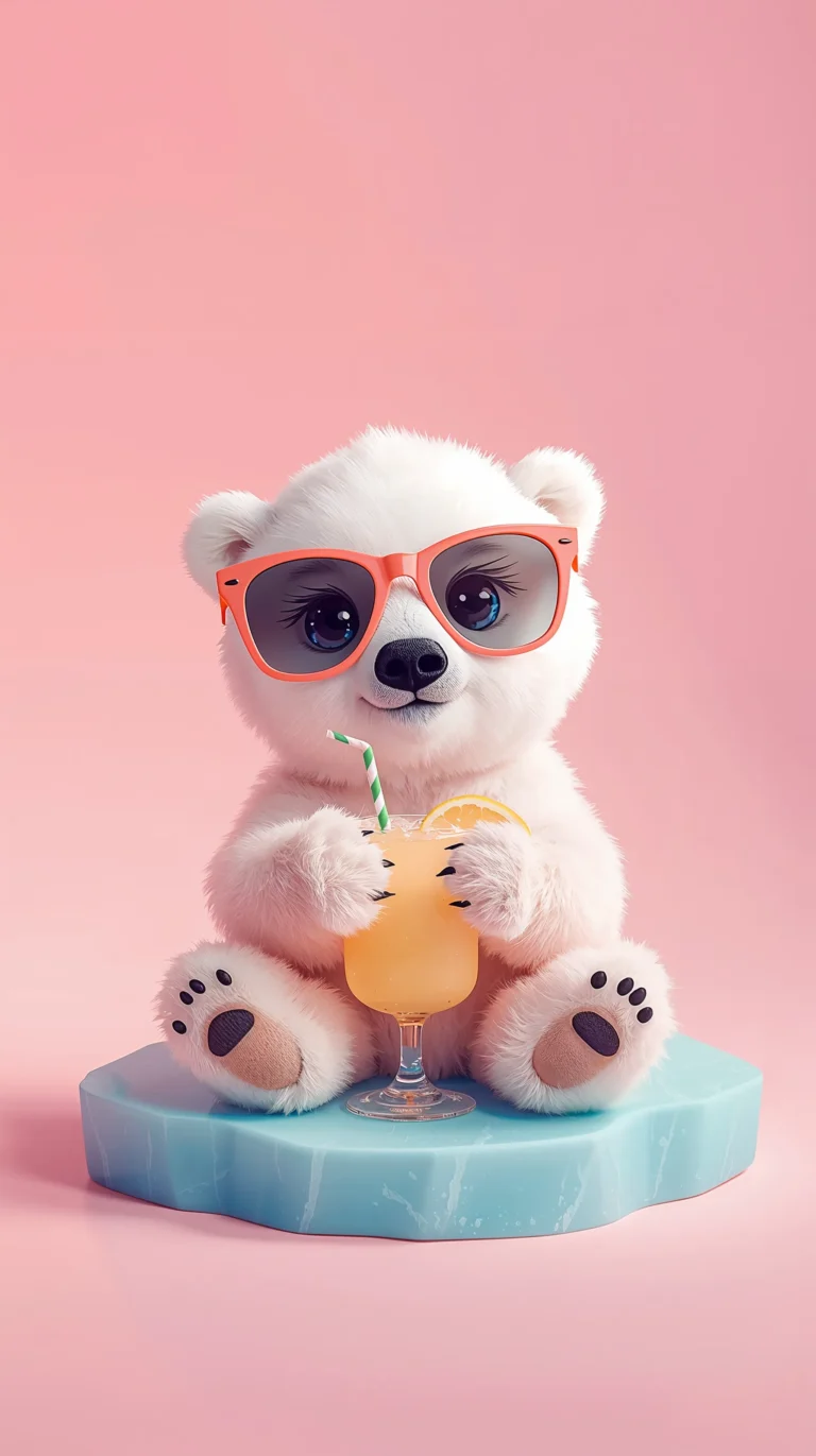 cute-animal-summer-wallpapers-panda-summer-drink-phone