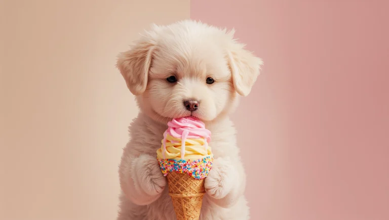 cute-animal-summer-wallpapers-puppy-ice-cream-laptop