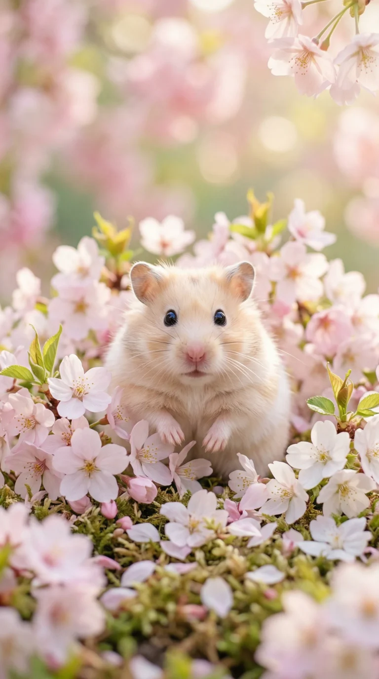 cute-cozy-wallpapers-for-phone-hamster-blossoms