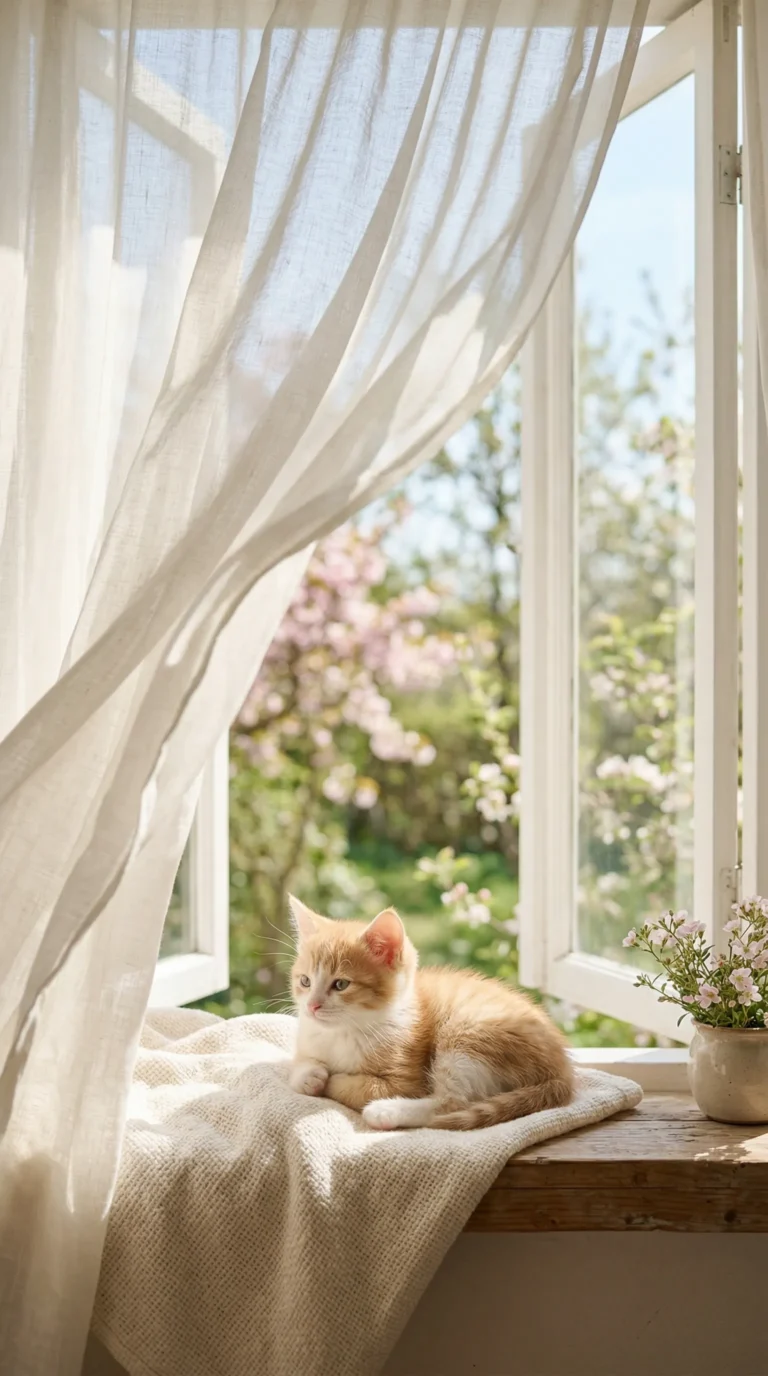 cute-cozy-wallpapers-for-phone-kitten-sunlight-window