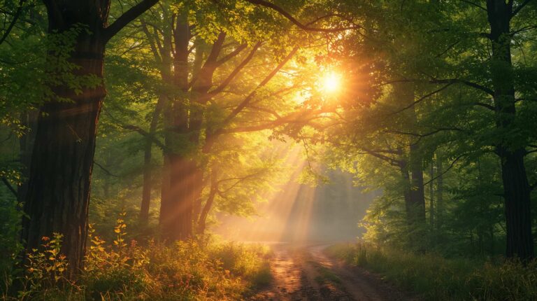 golden-hour-spring-wallpapers-sunlight-through-trees-forest-4k-laptop