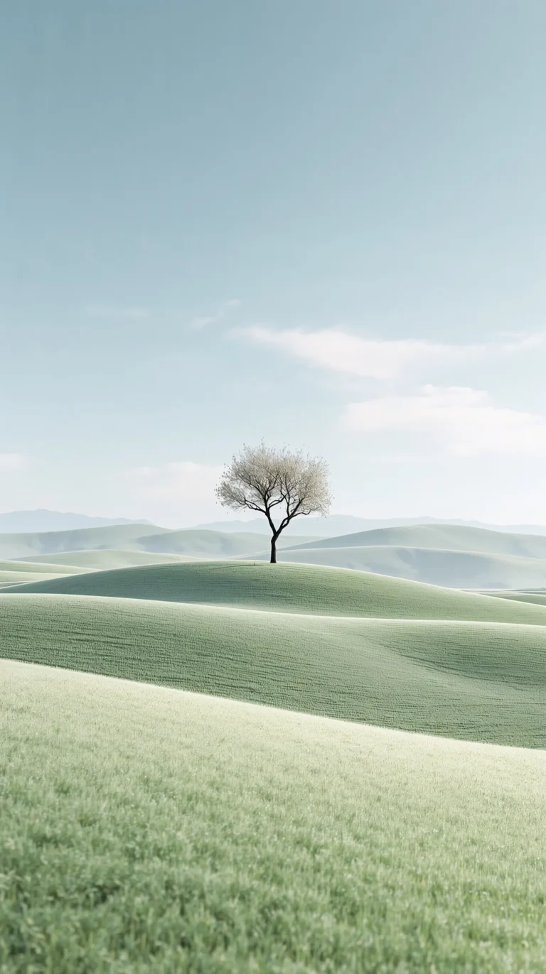 spring-mountain-landscape-wallpapers-minimal-green-hills-4k-phone