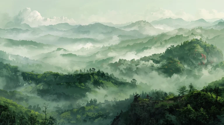 spring-mountain-painting-wallpapers-4k-golden-hour-landscape-laptop