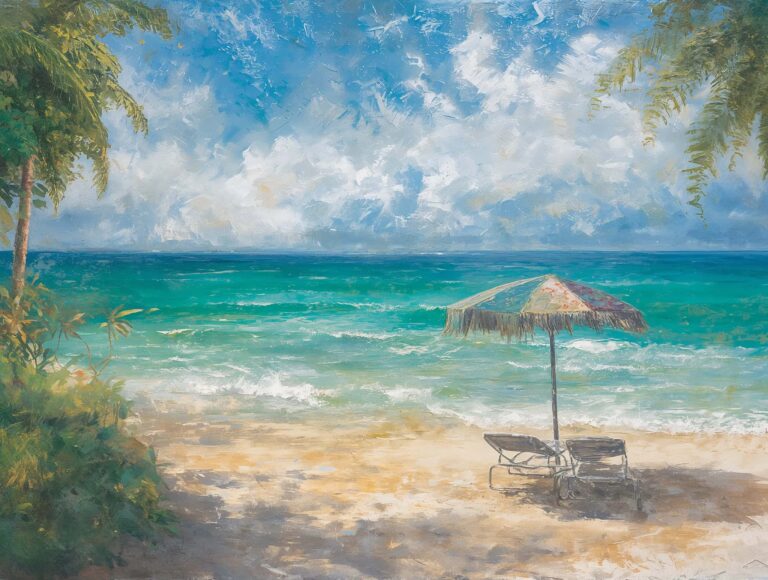 summer-landscape-painting-wallpapers-aesthetic-beach-sunbed-turquoise-ocean-ipad