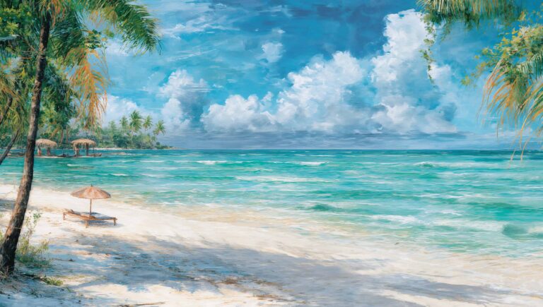 summer-landscape-painting-wallpapers-aesthetic-tropical-beach-palm-trees-laptop