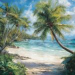 summer-landscape-painting-wallpapers-aesthetic-tropical-coast-palm-trees-cover
