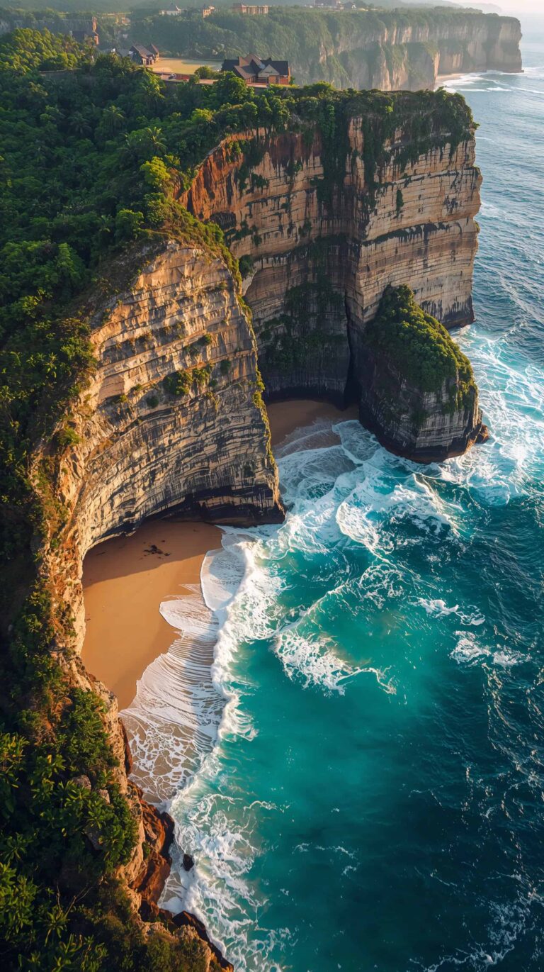 tropical-summer-wallpapers-4k-coastline-cliffs-waves-phone