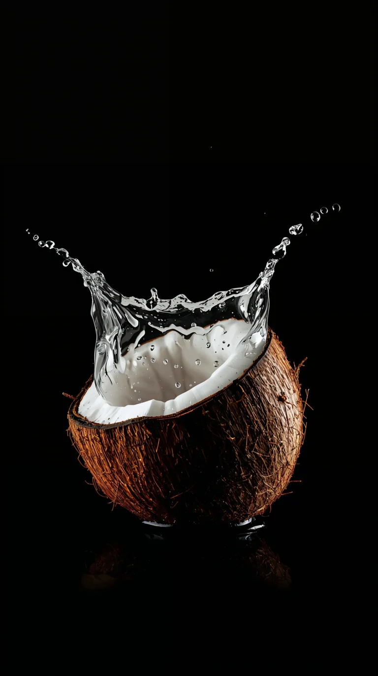 black-tropical-wallpapers-aesthetic-coconut-water-splash