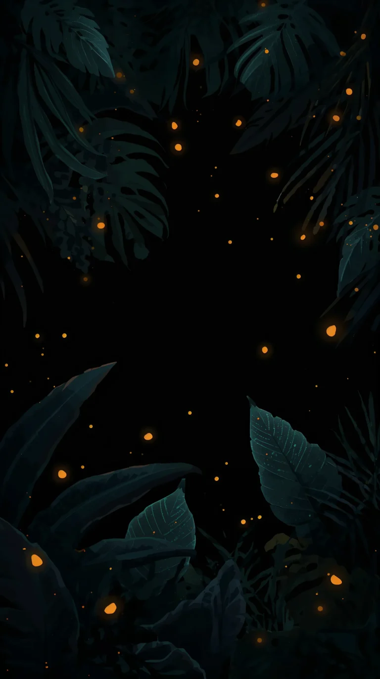 black-tropical-wallpapers-aesthetic-fireflies-jungle