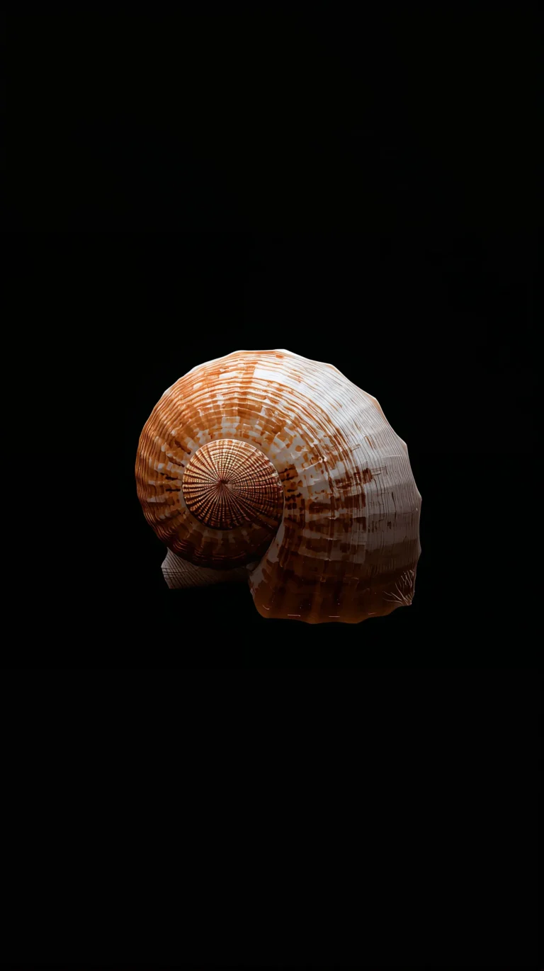 black-tropical-wallpapers-aesthetic-seashell