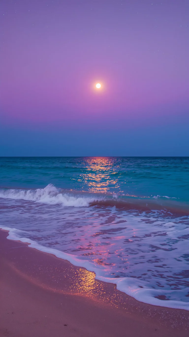 cute-beach-wallpapers-phone-moonlit-tropical-beach