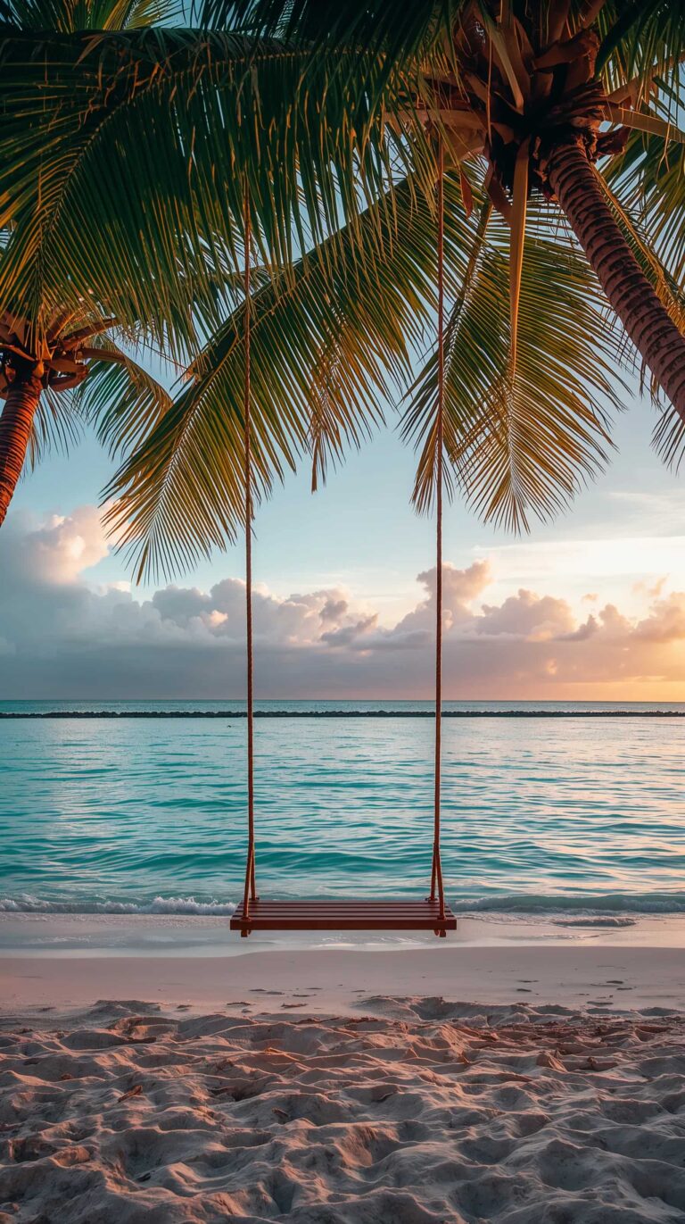 cute-beach-wallpapers-phone-tropical-beach-swing