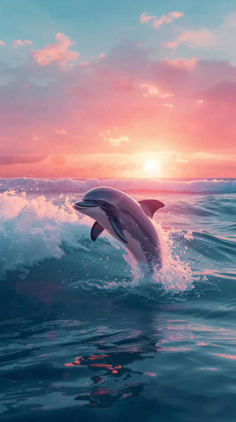 cute-tropical-wallpapers-aesthetic-baby-dolphin-phone