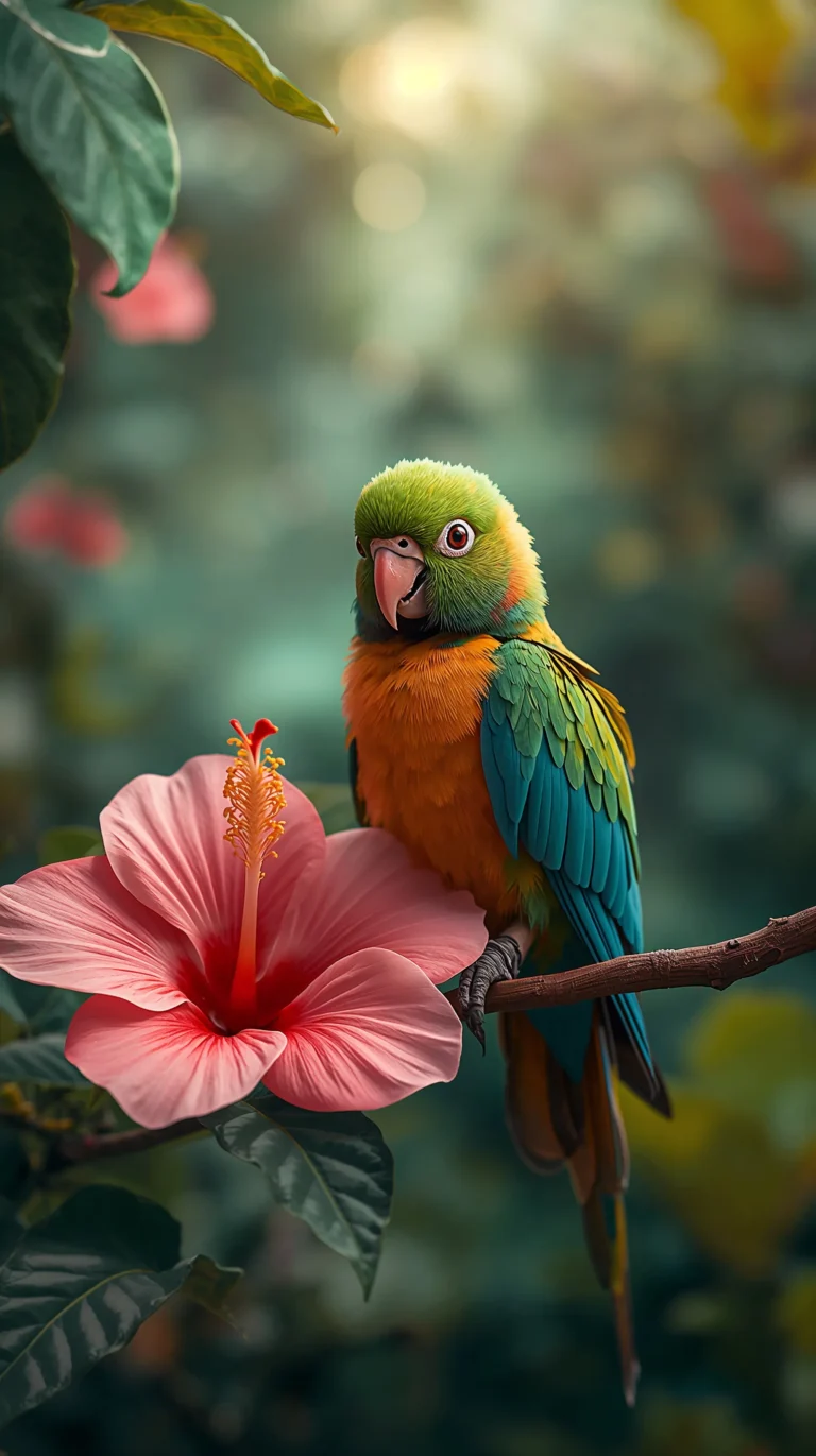 cute-tropical-wallpapers-aesthetic-baby-parrot-phone