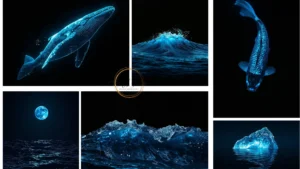 dark ocean wallpapers collage