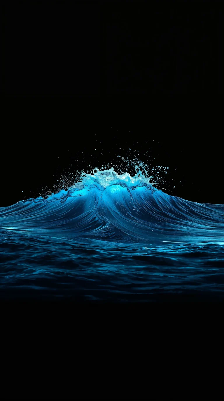 dark-ocean-wallpapers-aesthetic-electric-blue-wave-phone
