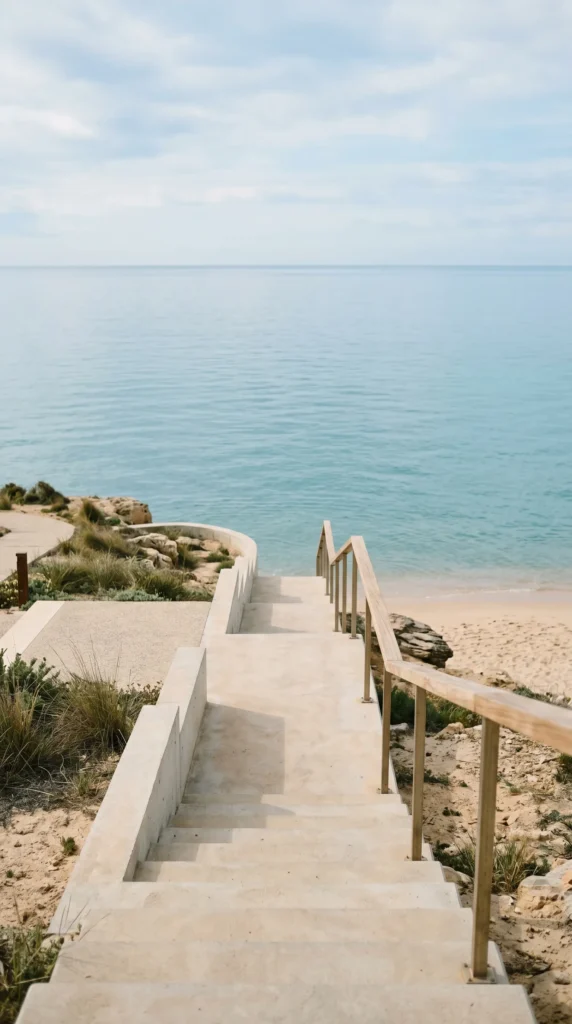 minimalist-beach-wallpapers-for-phone-beach-stairs-aesthetic