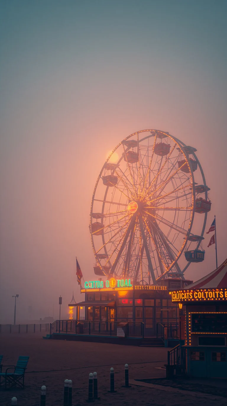 nostalgic-summer-vintage-wallpapers-retro-amusement-park