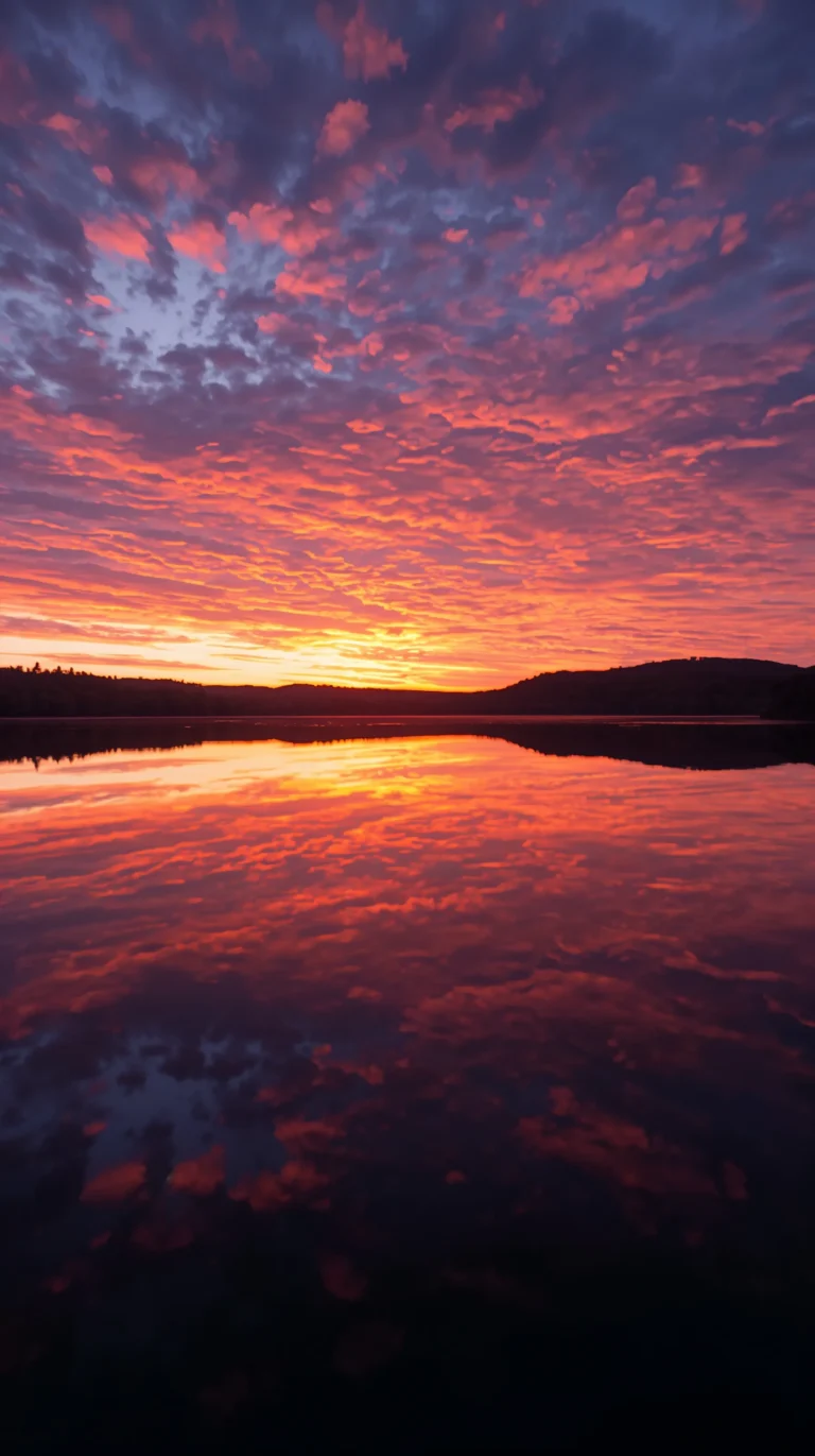 summer-sunset-wallpapers-aesthetic-4k-lake-reflection-sunset-phone