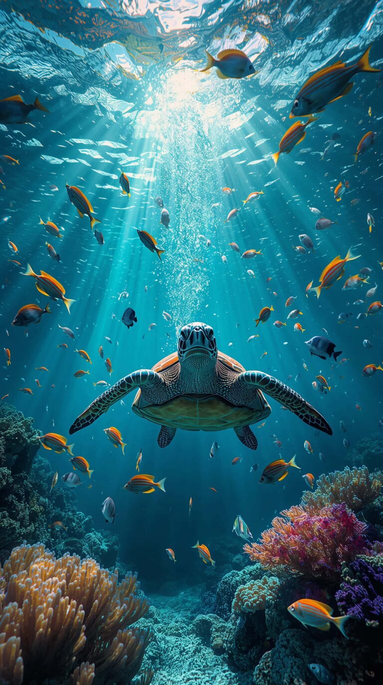 summer-underwater-wallpapers-rainbow-fish-sea-turtle