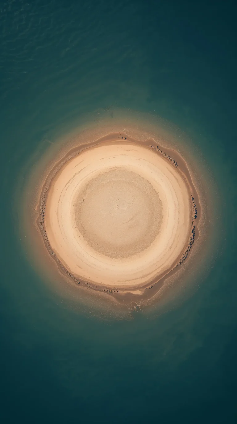 vintage-beach-wallpapers-aesthetic-circular-island-top-view-minimal-phone