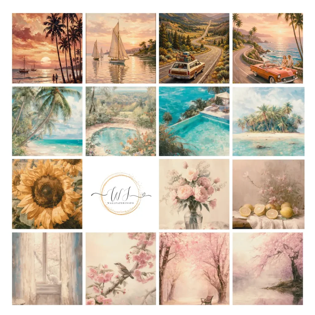 painting wallpapers collage wallpaperinspo.com