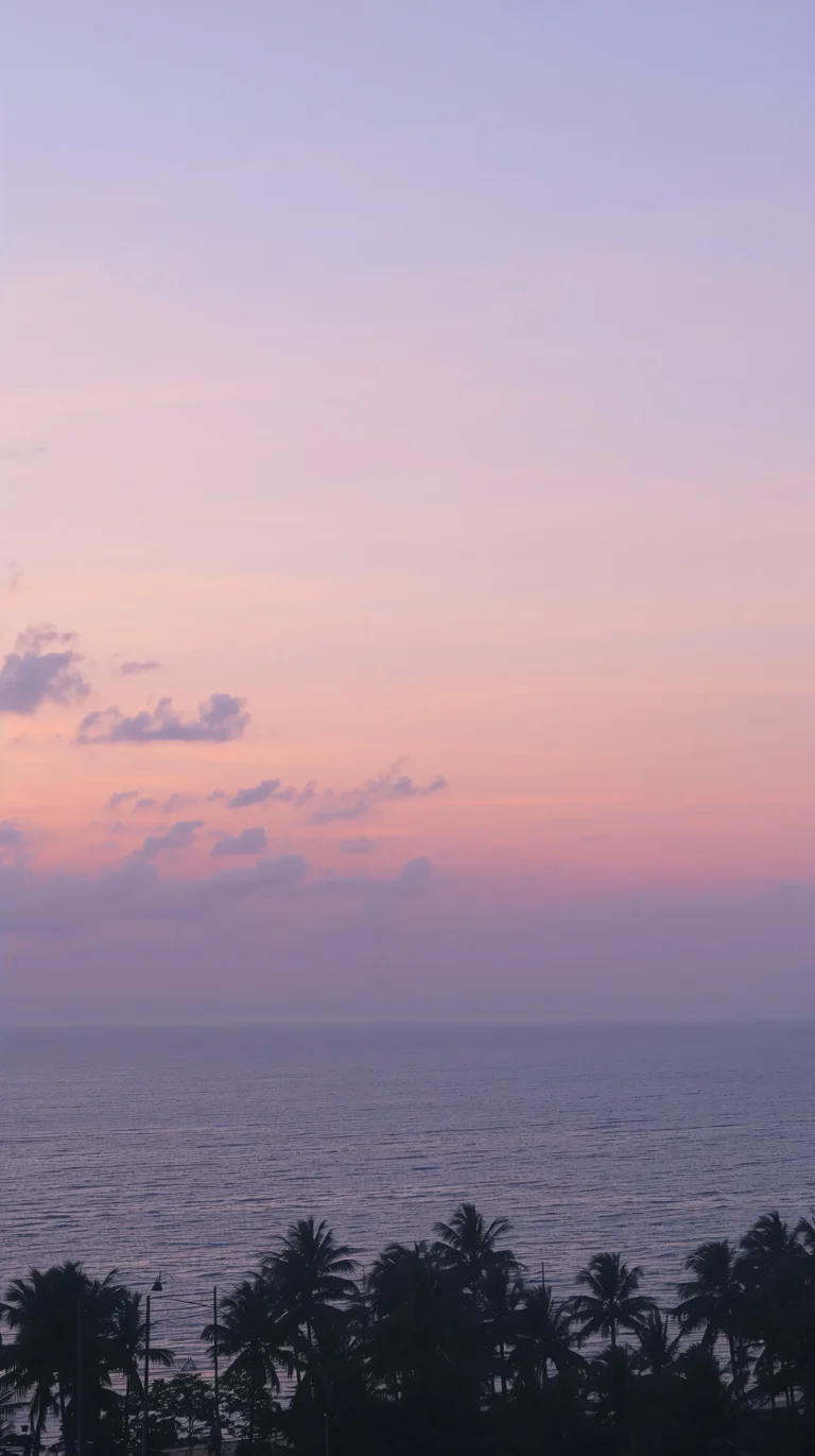 beach-summer-wallpapers-for iphone-pastel-sunset-palm-trees