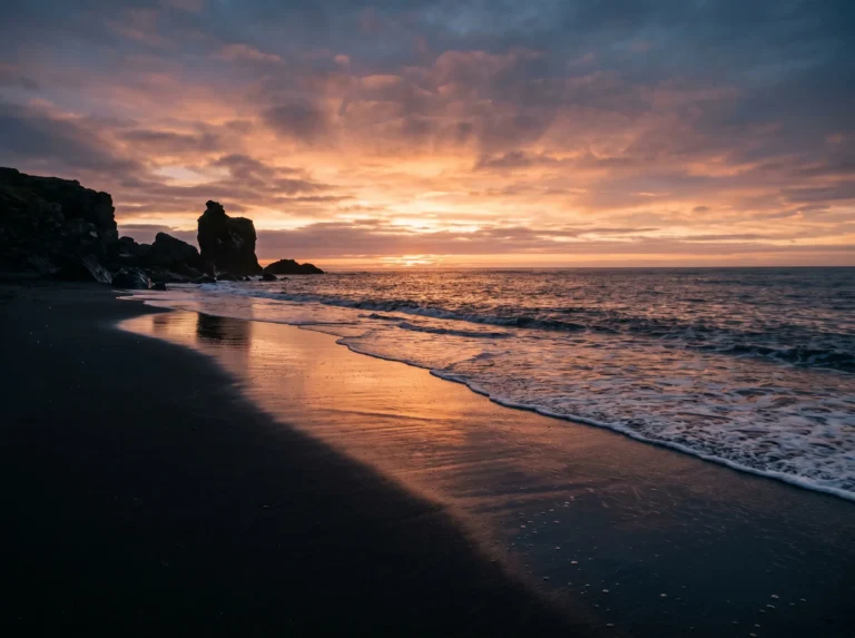 black-beach-wallpapers-aesthetic-ipad-black-sand-sunset