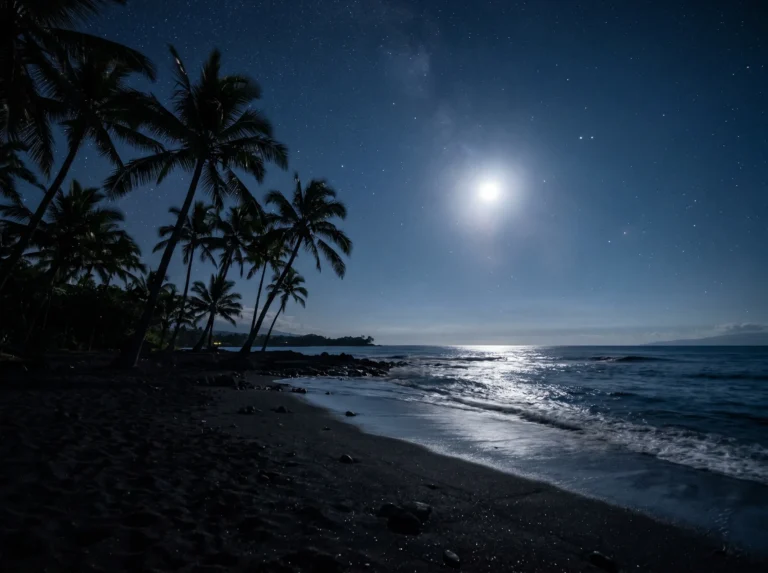 black-beach-wallpapers-aesthetic-ipad-tropical-night