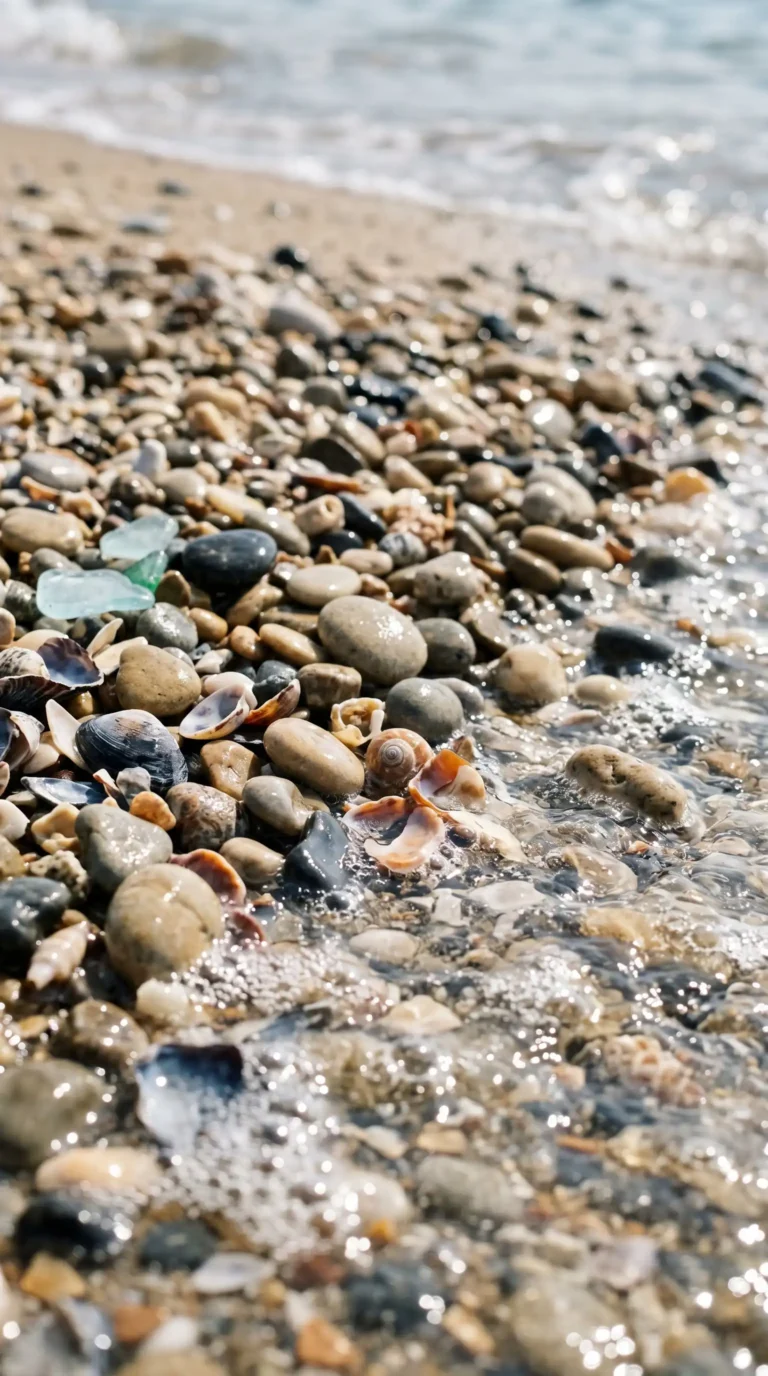 coastal-texture-wallpapers-ocean-pebbles-shell-fragments-phone