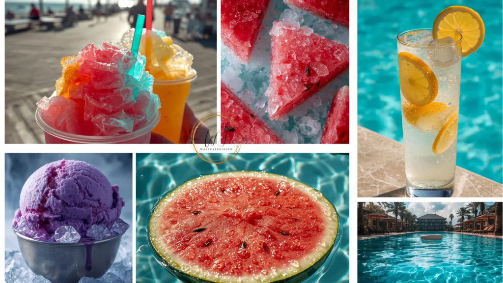 cooling summer wallpapers collage