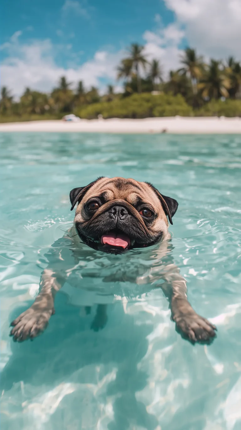 cute-dog-wallpapers-for-iphone-pug-flamingo-pool-float-summer