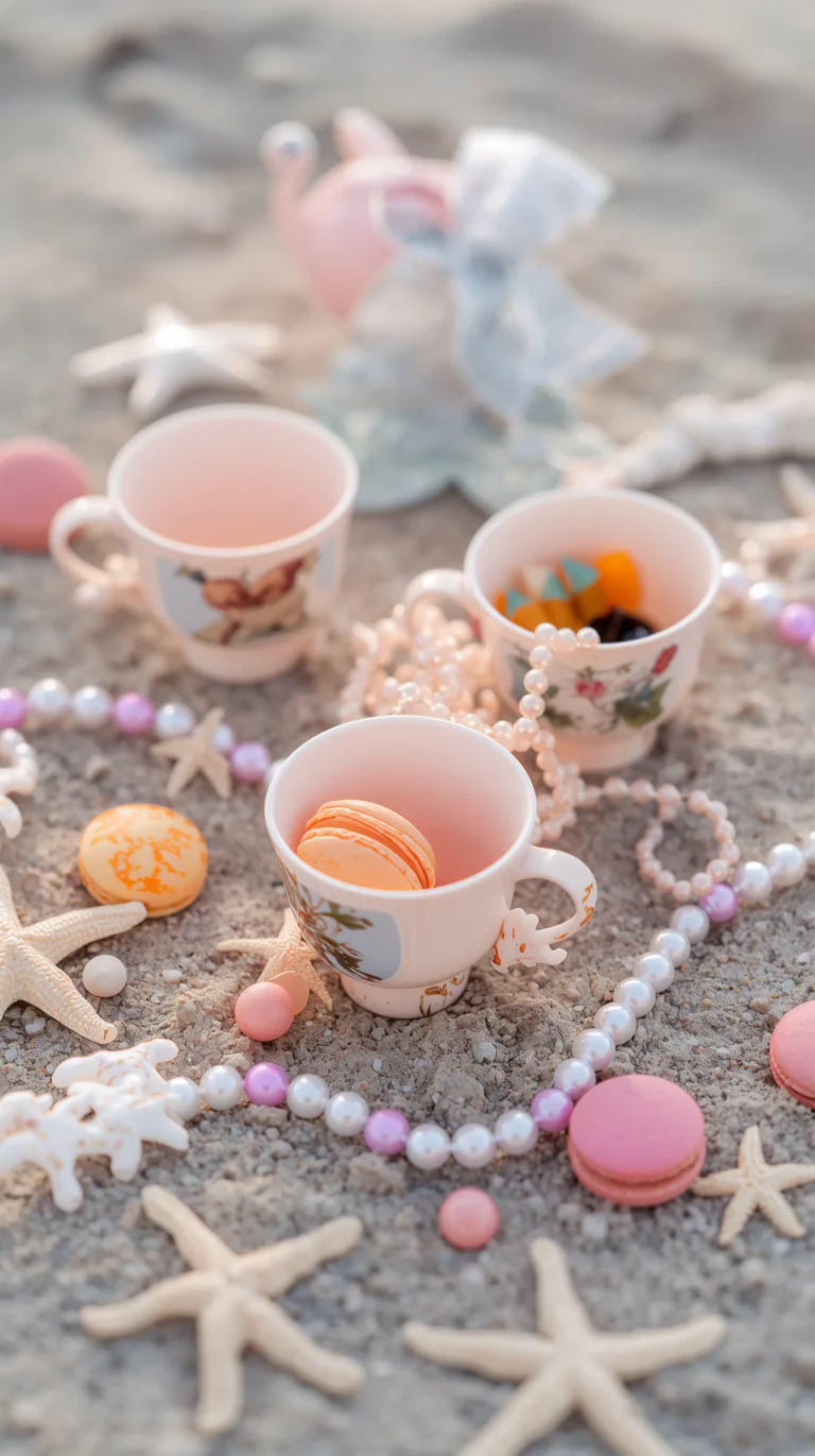 cute-summer-wallpapers-aesthetic-seashell-tea-party