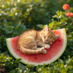 cute-summer-wallpapers-aesthetic-watermelon-cat-nap-cover