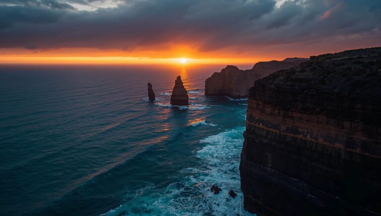 dark-summer-wallpapers-4k-ocean-cliff-sunset