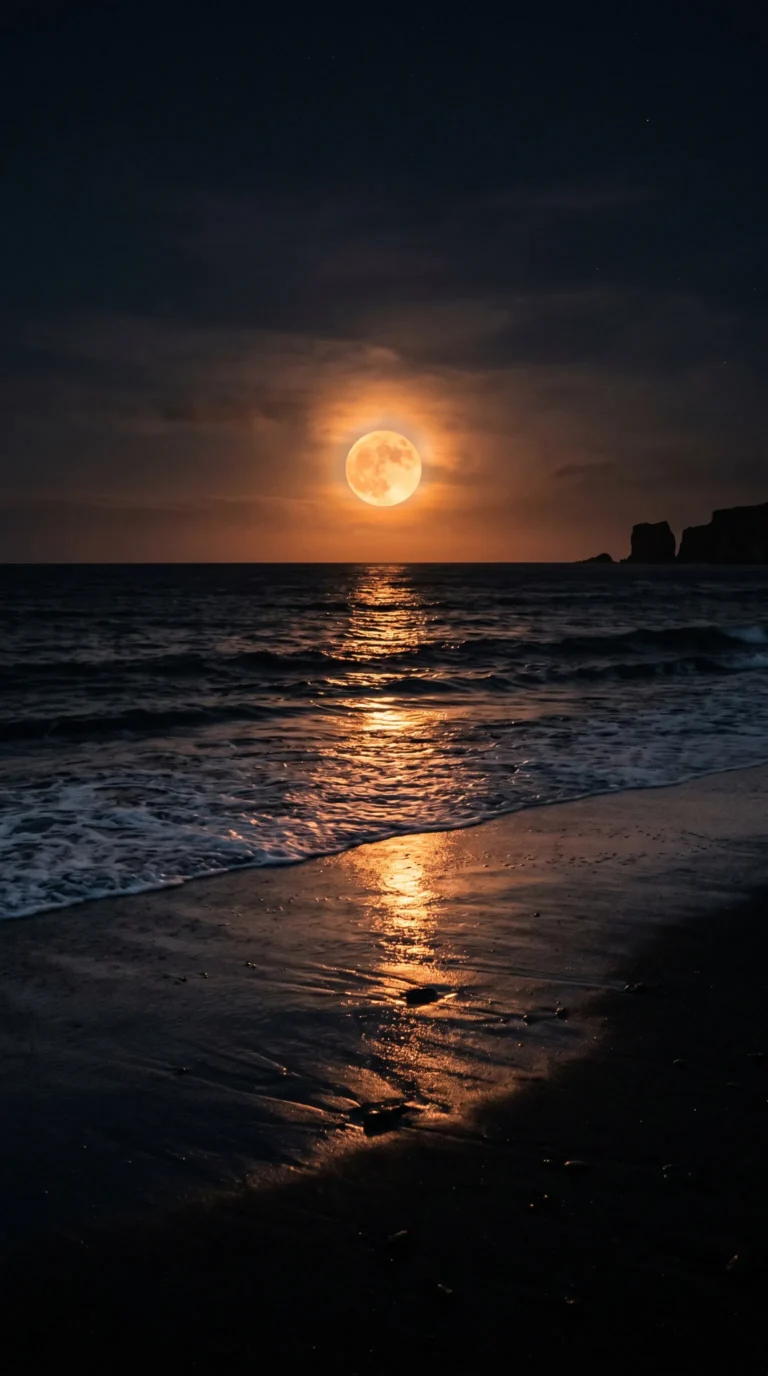 moonlit-beach-wallpapers-orange-moonrise