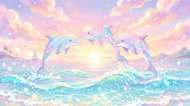 pastel-summer-wallpapers-cute-dolphin-dreamscape-laptop