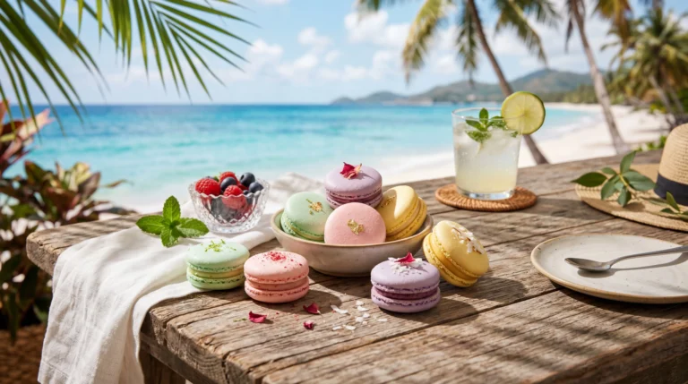 pastel-summer-wallpapers-cute-tropical-macarons-laptop