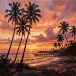 retro-summer-wallpapers-palm-trees-sunset-oil-painting-cover