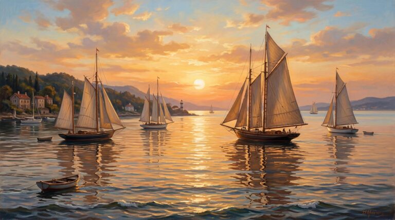 retro-summer-wallpapers-sailing-golden-hour-oil-painting-laptop
