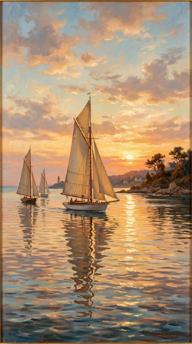 retro-summer-wallpapers-sailing-golden-hour-oil-painting-phone