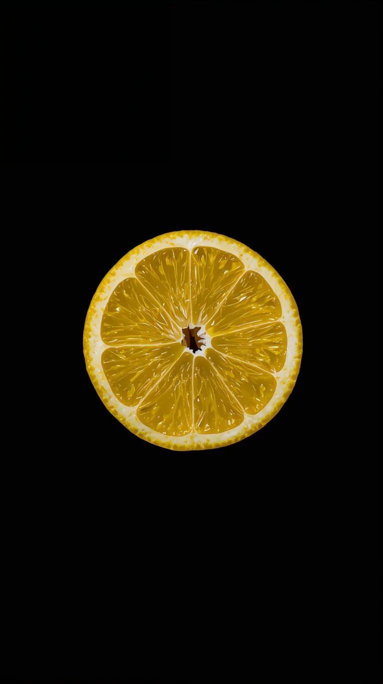 AMOLED-summer-wallpapers-black-lemon-phone