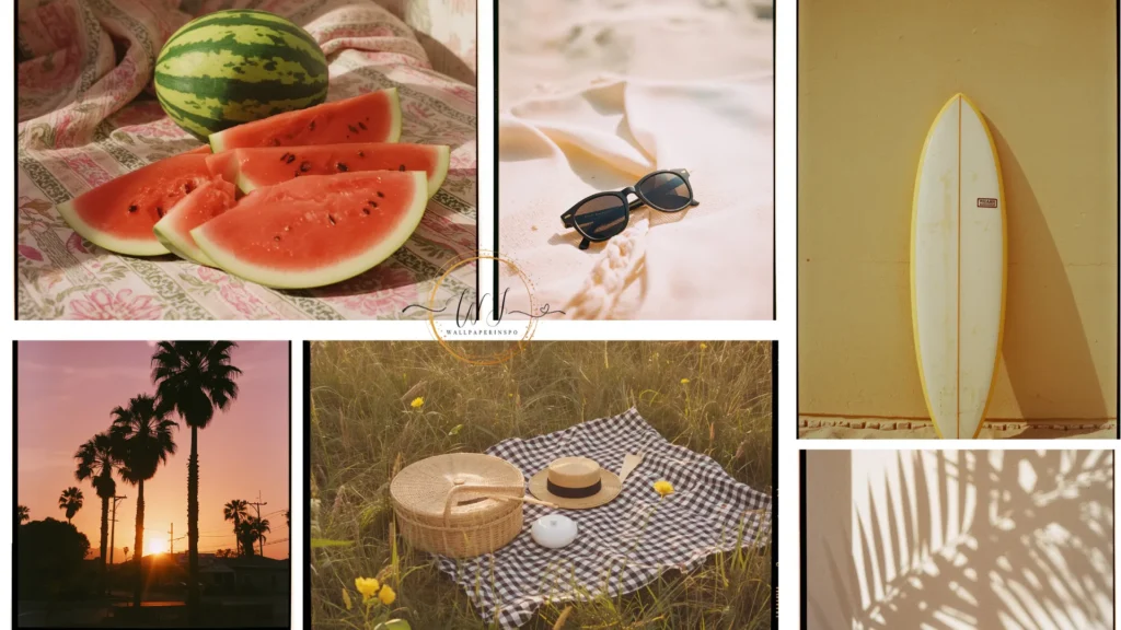 analog summer wallpaper aesthetic collage wallpaperinspo.com