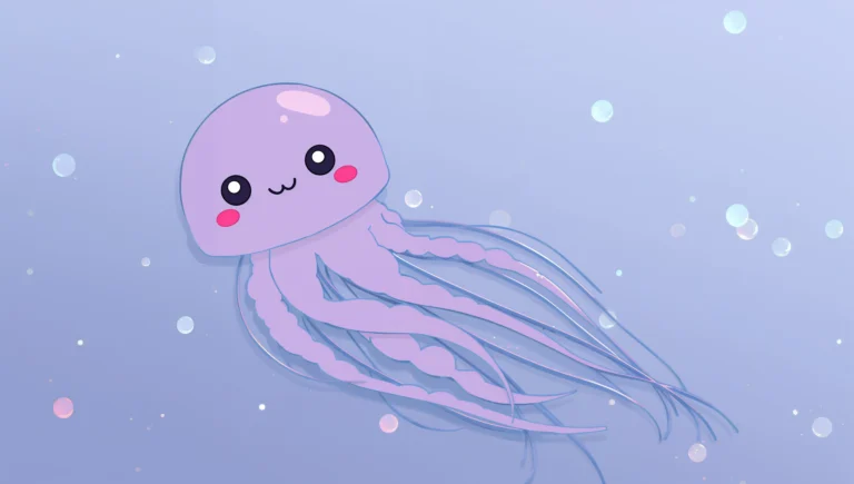kawaii-summer-wallpapers-4k-jellyfish-friends