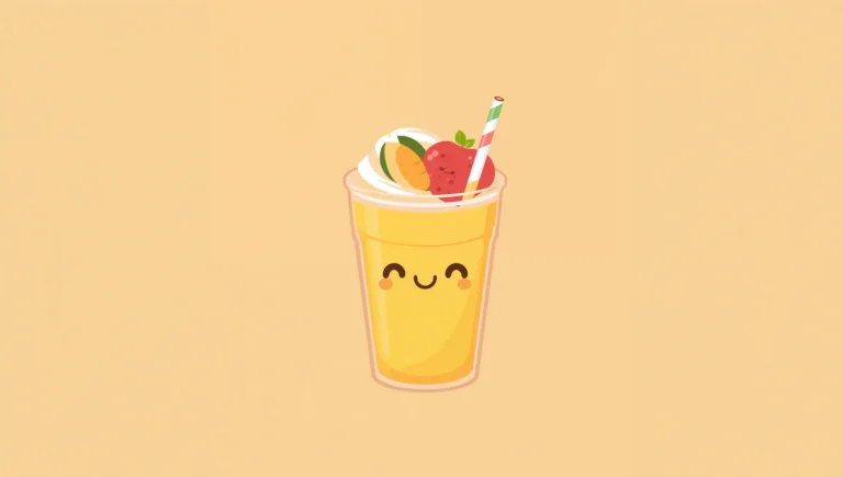 kawaii-summer-wallpapers-4k-mango-smoothie
