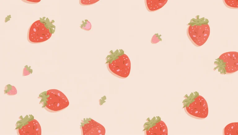 kawaii-summer-wallpapers-4k-strawberry-patch