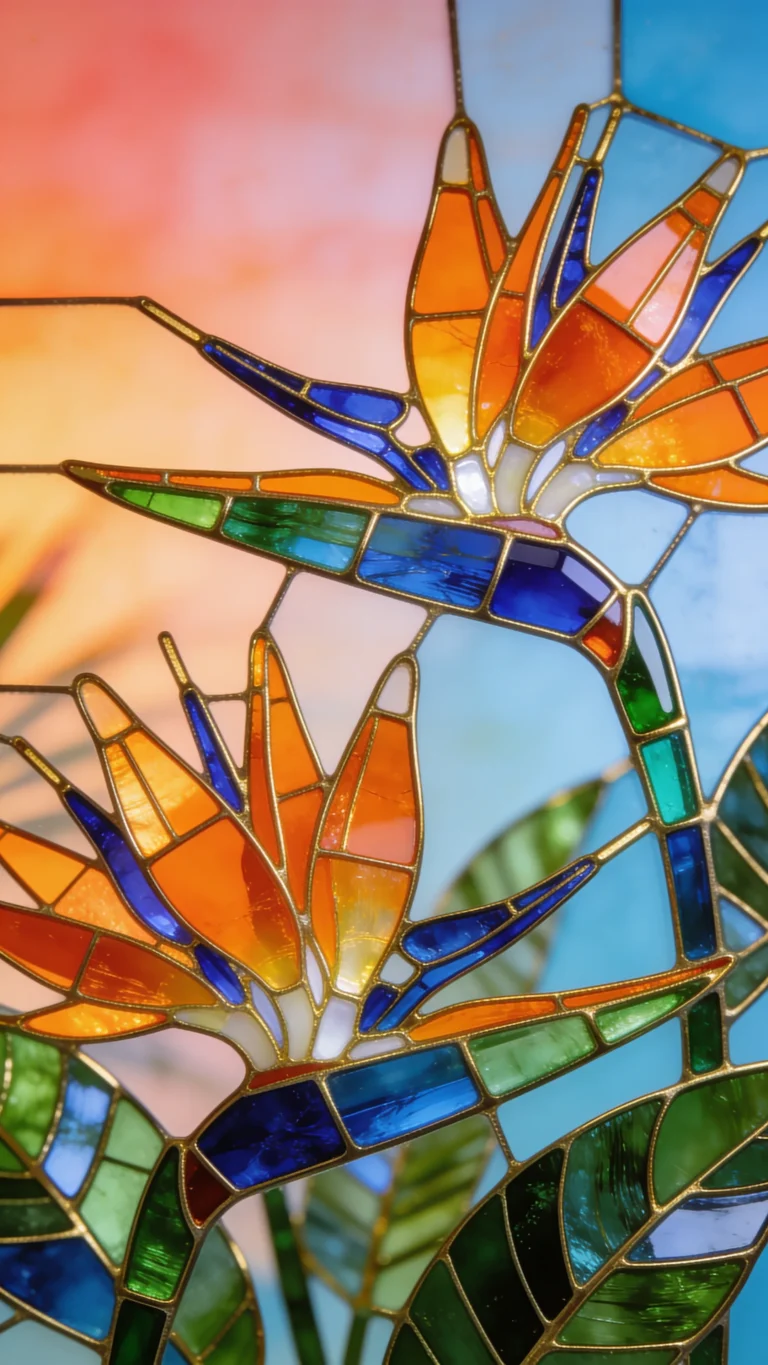 stained-glass-wallpaper-aesthetic-bird-of-paradise