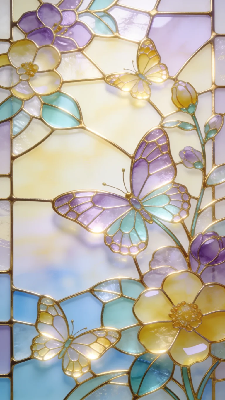 stained-glass-wallpaper-aesthetic-butterfly-garden