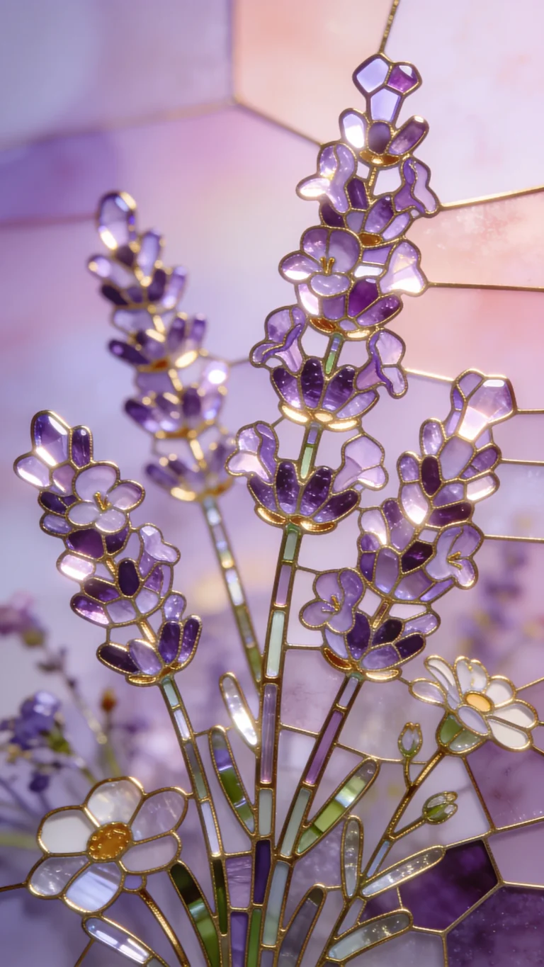 stained-glass-wallpaper-aesthetic-lavender-field