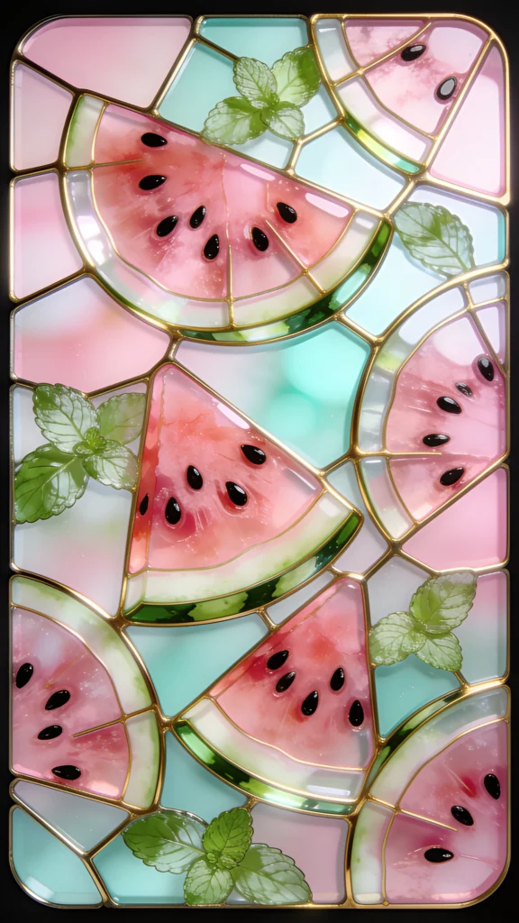 stained-glass-wallpaper-aesthetic-watermelon-mint